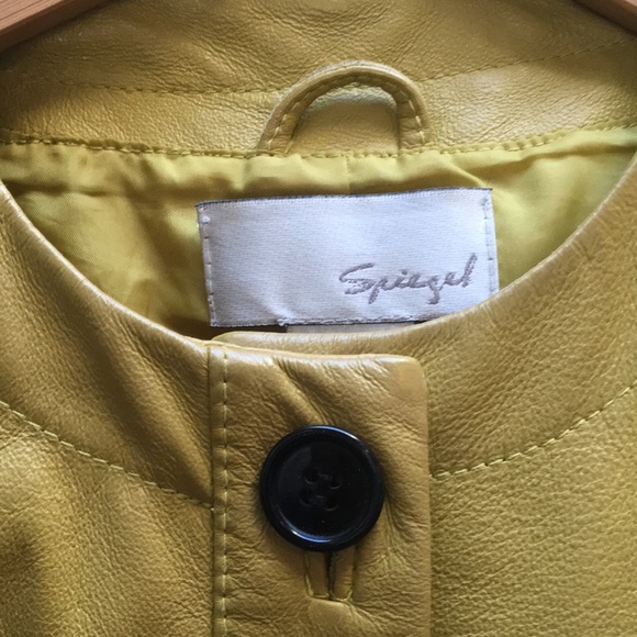 Spiegel Green Leather Jacket - Picture 2 of 4